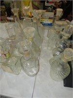 COLLECTION OF (12) DECANTERS
