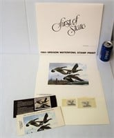 First Oregon 1984 Waterfowl Stamp & Art Print Sign
