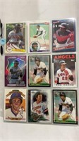 Rod Carew cards 3 sheets