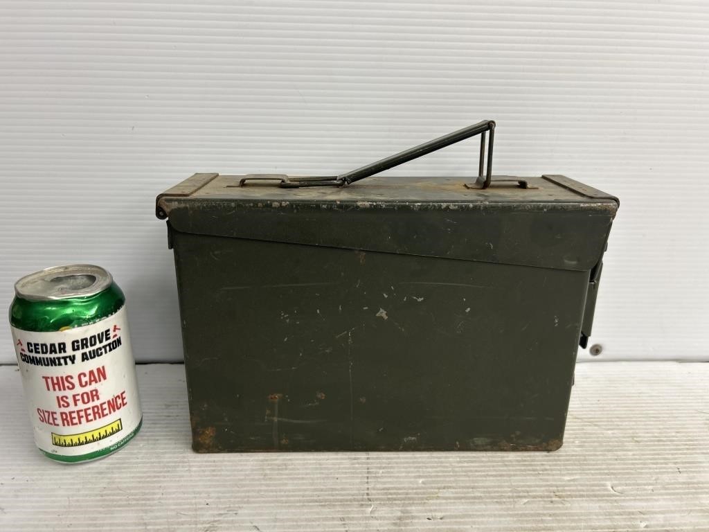 Military ammo box packed with rations