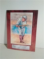 Ty Cobb Metal Baseball Sign 12x16"