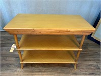 LaCor Gloria Rattan Wood Console Table Blonde Fin