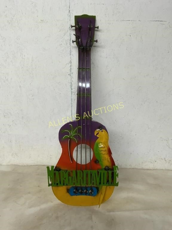 METAL MARGARITAVILLE GUITAR WALL ART