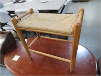 COUNTRY WOVEN SEAT BENCH