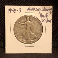 1945S Walking Liberty Half Dollar