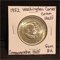 1952 Washington/Carver Commemorative Half Dollar