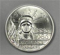 FRANCE: 1986 Silver 100 Francs Piedfort BU
