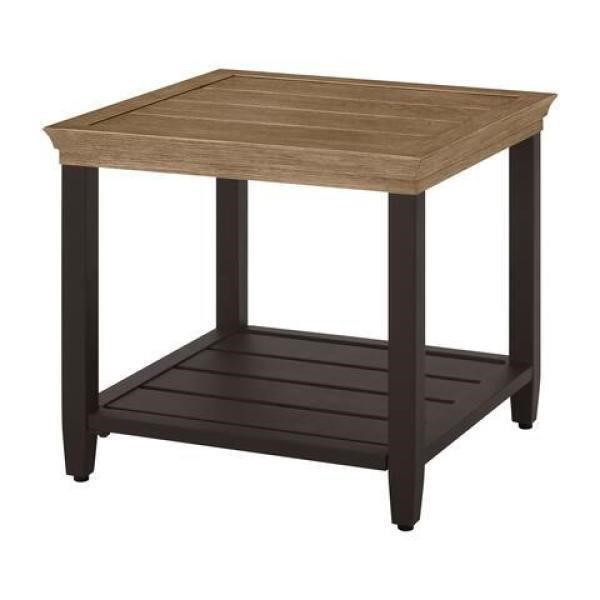 Kingsbrook Aluminum Wicker Outdoor Side Table