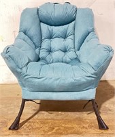 FM4292  holly home fabric Large lazy chair (Blue)