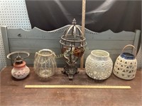 CANDLE HOLDERS   OIL LAMP