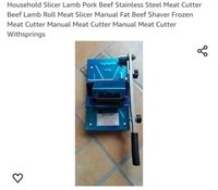 MSRP $88 Steel Meat Slicer