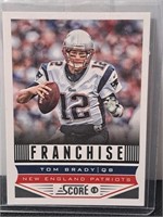 2013 Score Tom Brady Patriots Franchise Card