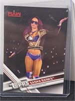2017 Topps WWE Sasha Banks Wrestling Card