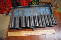 Impact Socket Set in Blue Metal Box