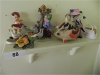 Shelf with Misc. Figurines