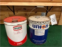 Union 76 & Texaco Gear Lube & Oil Cans