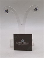 NEW STERLING SILVER LUSTRO STELLA PIERCED EARRINGS