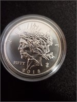 2018 1oz .999 Fine Silver Coin "Feast" Zombucks