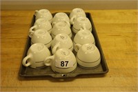 Set twelve coffee mugs by Homerlaughlin