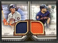 2023 Topps Gold Altuve/Pena Dual Relic #/25