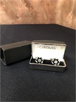 Cuff Links - Onyx And Mother Of Pearl