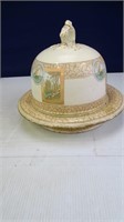Vintage Boat Themed Cake Platter with Cover