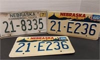 Nebraska license plates