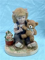 1985 Denim Days Porcelain HOMCO Figurine