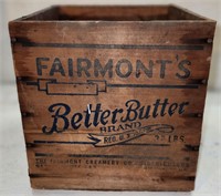 Fairmont's Better Butter Vintage Wood Box Crate