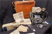 Vintage Polaroid Model 160 With Case,Flash,Content