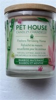 Pet House Candle , Bamboo Watermint