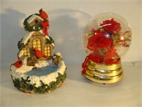 Flower Globe and Christmas Piece