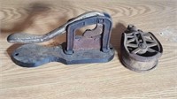 Tobacco Cutter & Pulley