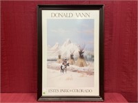 Framed poster by Donald Vann  Estes Park Colorado
