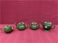Hall China, 4 Teapots: Los Angeles 6 Cup Green