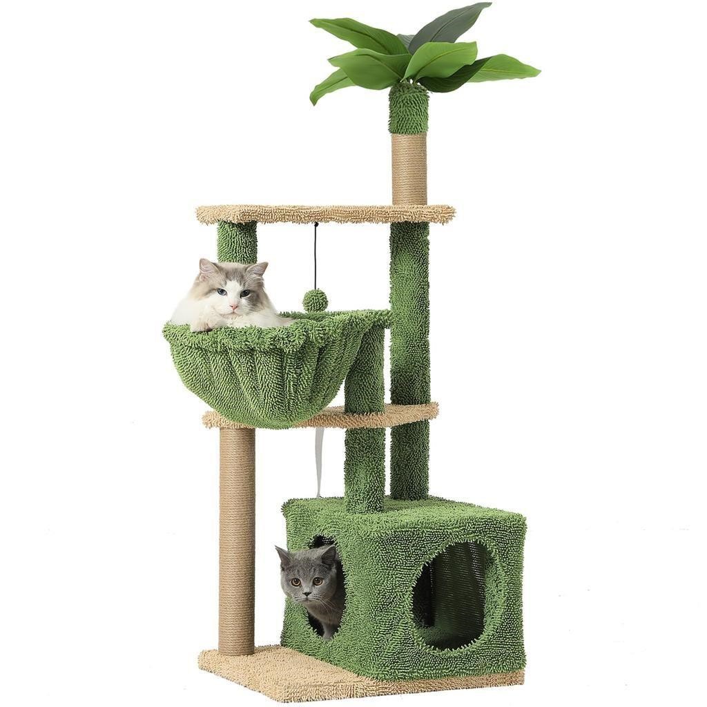 MSmask 51 Inches Cat Tree  Multi Level Cat Tower