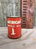 American Motor oil can - empty 1 quart