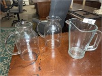 3 water pitchers