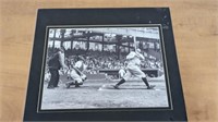 Babe Ruth Picture & 1.00 Dollar Bill Framed