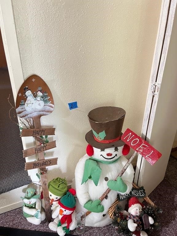 Snow man decor