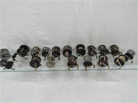 (18) VINTAGE CASTING REELS: