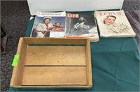 Fruit box with 1940+1951 journals
