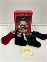 Snowman Candy Jar & Stockings