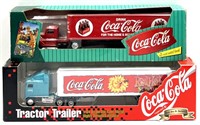 (2) ERTL 1:64 Coca-Cola Tractor Trailers