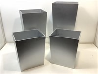 New Box 4 Watebaskets - Silver Color - approx. 20