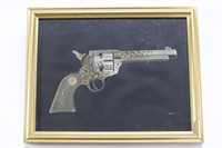 Colt .45 24k Gold Wash & Sterling Silver Silhouett