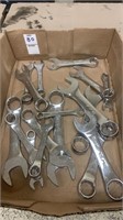Box of stubby standard wrenches