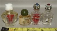 Vintage Glass Perfume Bottles w/ Beads +