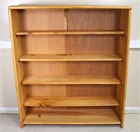 Unfinished Pine Bookshelf