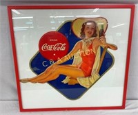 EARLY FRAMED COCA COLA CB 27X22 (PINK SUITE)